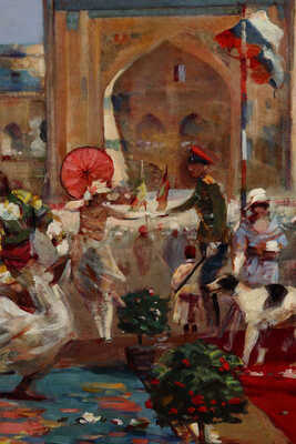 Бертолан Вигг. Праздник Российской империи на главной площади Самарканда